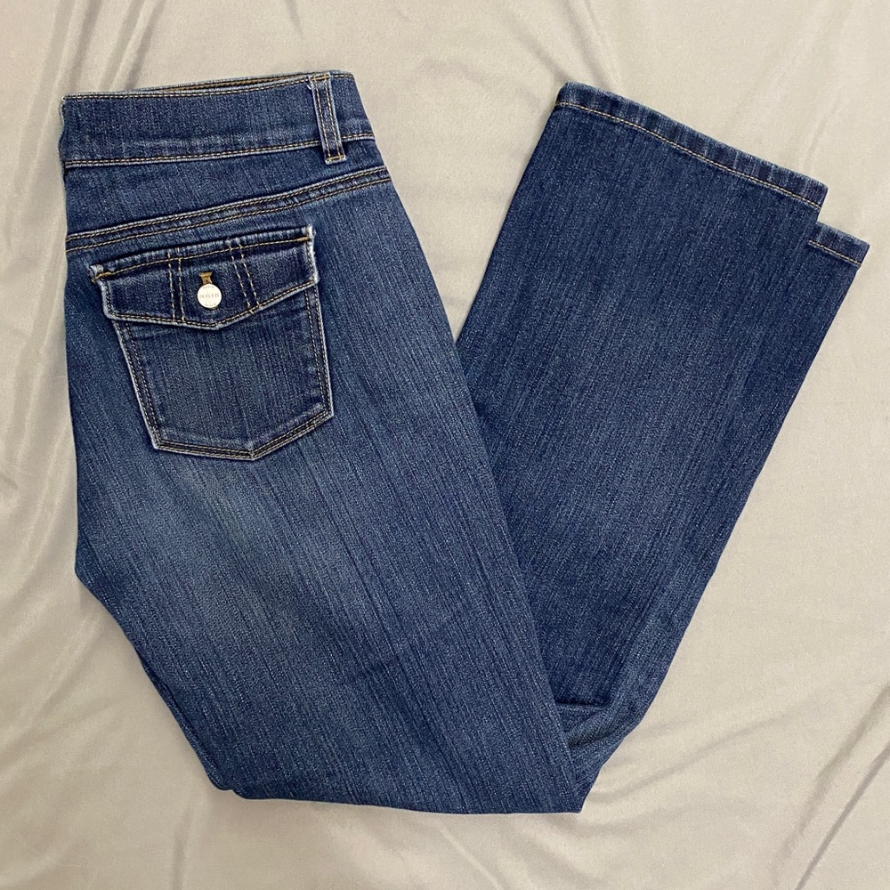 White House Black Market Dark Wash Jeans, Size 4